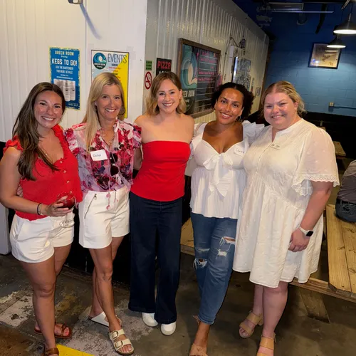 Rachel Grage meeting with local residents